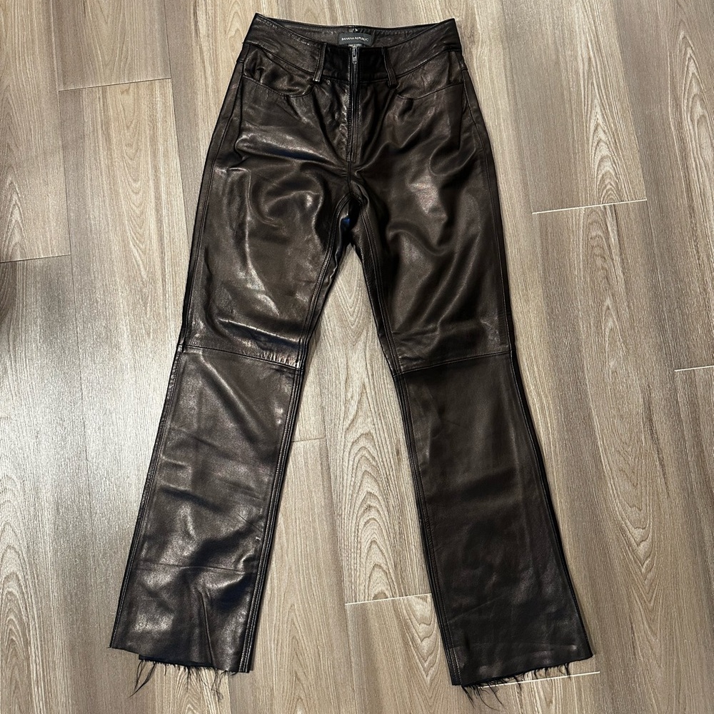 Banana Republic Genuine Leather Women Pants